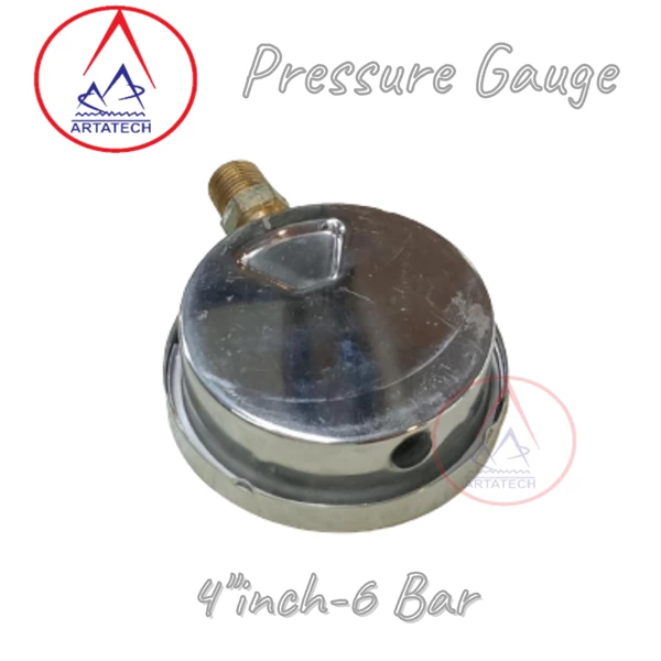 Gas Pressure Gauge 4"inch-6 Bar 