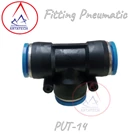 Fitting pneumatic TEE PUT-14 1/8" 3