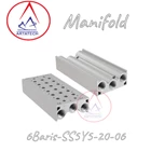 Fitting Manifold 6 Baris-SS5Y5-20-06 SMC 3