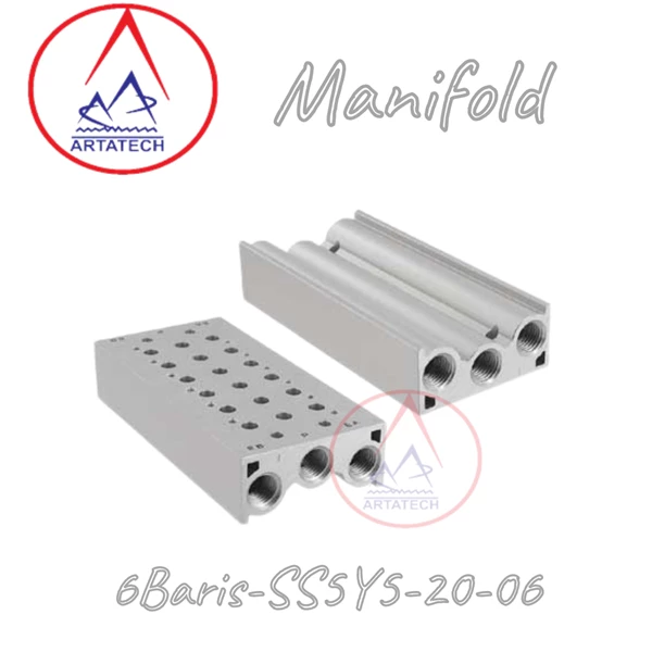 Fitting Manifold 6 Baris-SS5Y5-20-06 SMC
