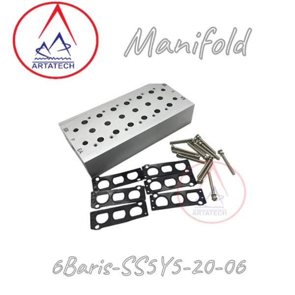 Fitting Manifold 6 Baris-SS5Y5-20-06 SMC