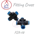 Fitting Pneumatic Union Cross 8mm - PZA 08 1