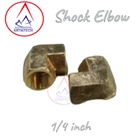 Shock Elbow Fitting Kuningan 1/4 inch 3