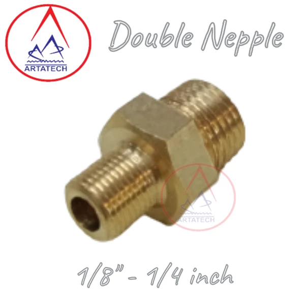 Double Nipple Pipa 1/8 - 1/4 inch