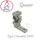Spacer tube type L brecket 3000 1
