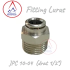 Fitting Pneumatic Lurus Metal JPC 10-04 1
