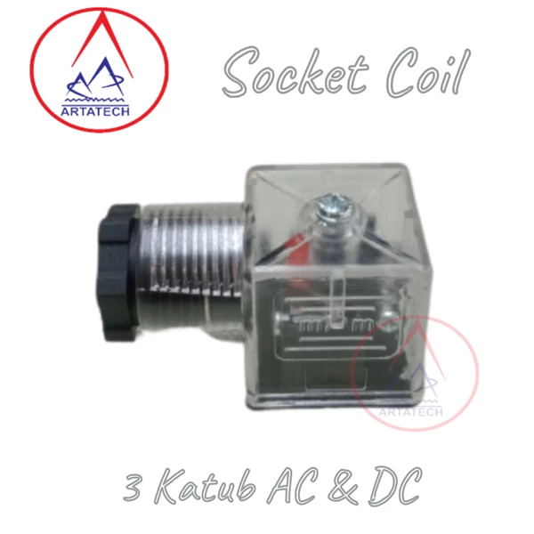 Socket Fitting coil 3 katub AC dan DC