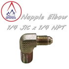 Pipa Nipple Elbow 1/4 JIC x 1/4 NPT 2