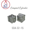 Compact Cylinder SKC SDA 32-15 Silinder Pneumatik 2