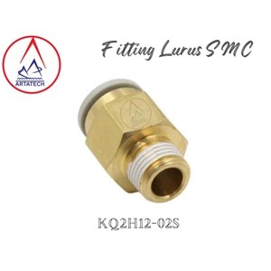 Fitting Lurus KQ2H12 - 02S SMC fitting pneumatic