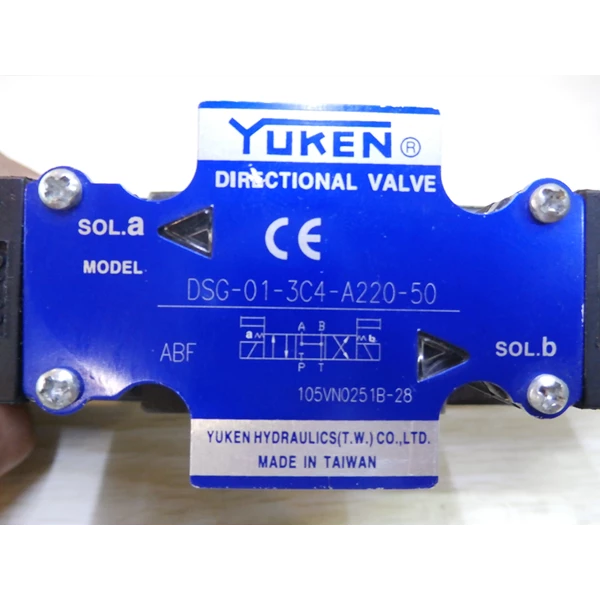 Solenoid Valve Hydraulic - DSG-01-3C4-A220 - Yuken