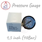 Pressure Gauge 1.5 inch - 10 Bar Alat Ukur Tekanan Udara  1