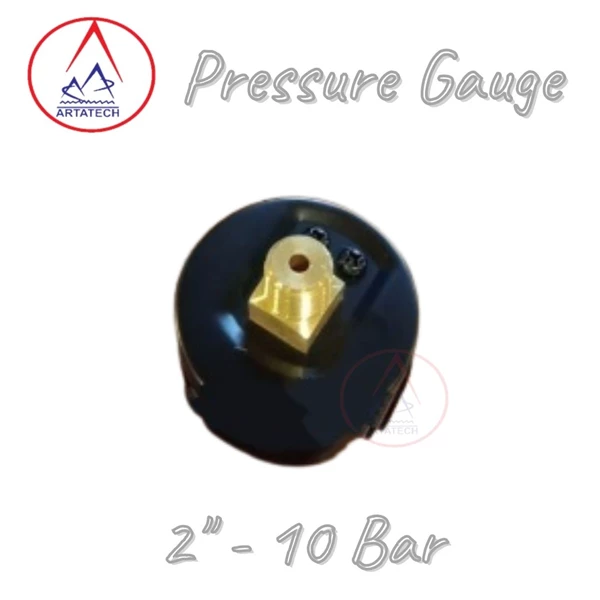 Pressure gauge 2" - 10 Bar  Alat Ukur Tekanan Udara 