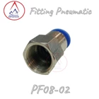 Fitting Pneumatic Lurus PF08-02 2