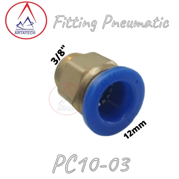 Fitting Pneumatic Lurus PC10-03