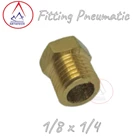 Fitting Pneumatic Brass Vlug ring 1/8 x 1/4 3