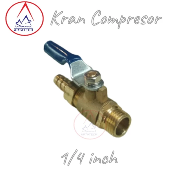Fitting Kran Compresor TORA 1/4 inch
