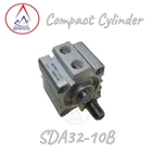 Compact  Silinder Pneumatik SDA32-10B AIRTAC 4