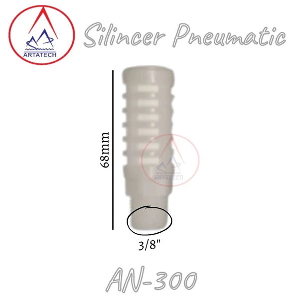 Silincer Fitting Pneumatic AN-300 3/8" skc