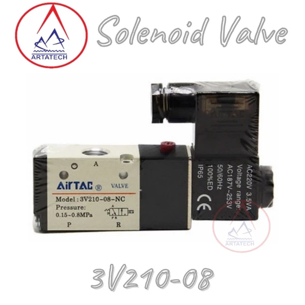 Solenoid Valve 3V210-08 NC AIRTAC