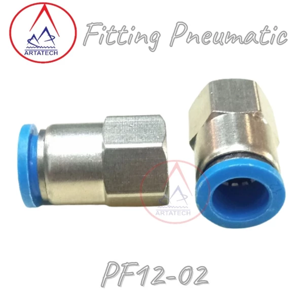 Fitting Pneumatic Model Lurus PF12 - 02