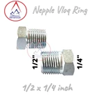 Fitting Pneumatic Nepple Vloq Ring 1/2 x 1/4 inch 1
